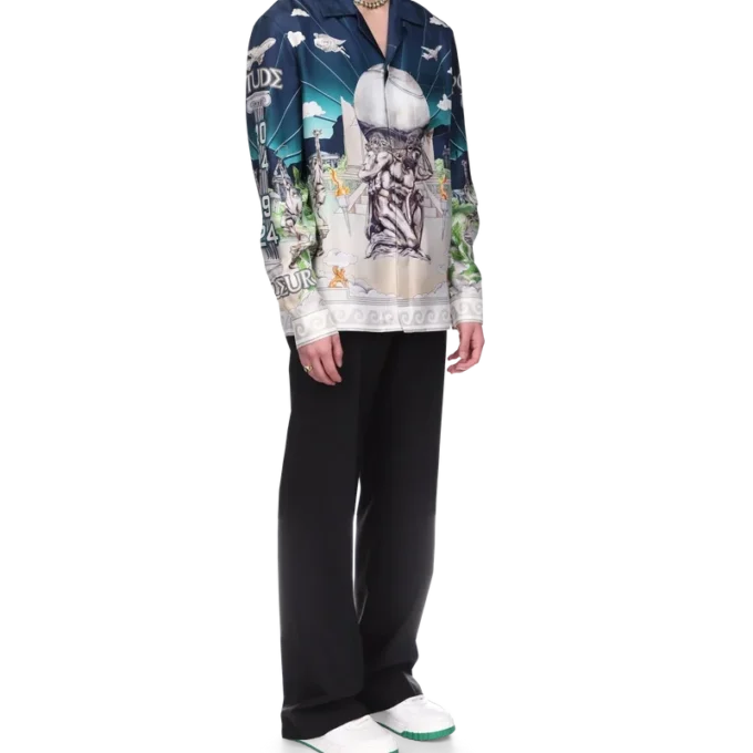 Cămășă din mătase Le Temple Du Sport