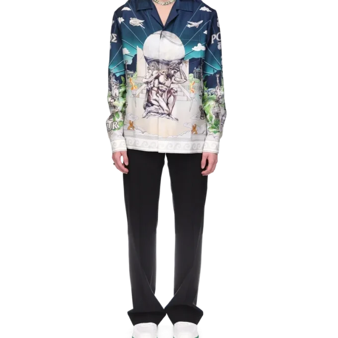 Cămășă din mătase Le Temple Du Sport