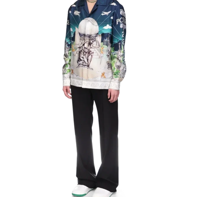 Cămășă din mătase Le Temple Du Sport