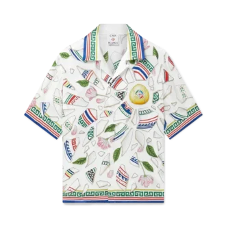 Cămășă din mătase cu mâneci scurte Le Vase Brise