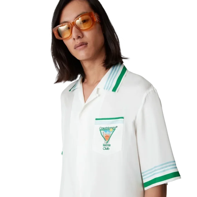 Cămășă din mătase Metaphysical Tennis Icon