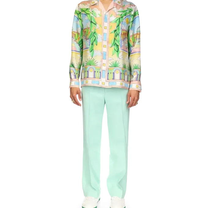 Cămășă din mătase Paysage Ideal