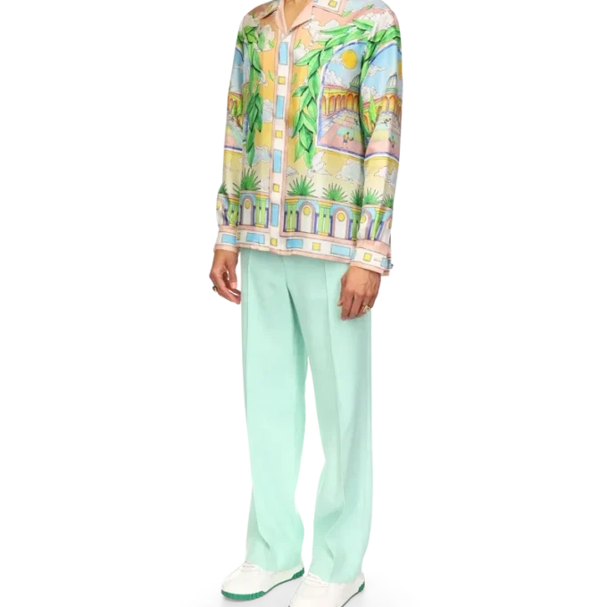 Cămășă din mătase Paysage Ideal