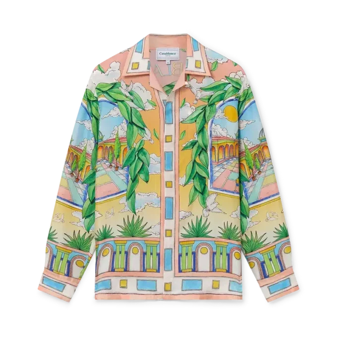 Cămășă din mătase Paysage Ideal