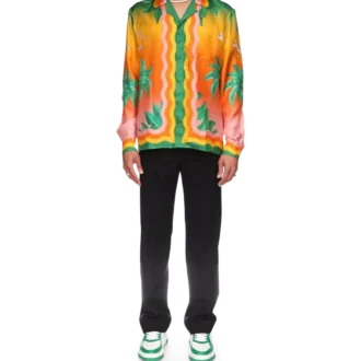 Cămășă din mătase Tennis Club En Fleur