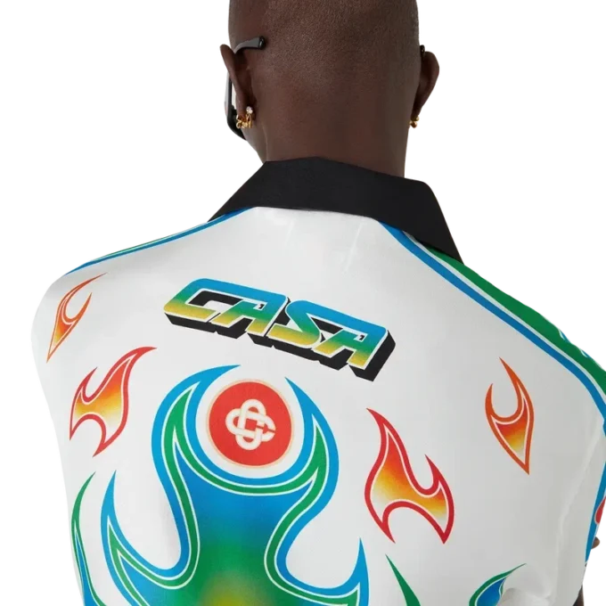 Cămășă din mătase twill cu mâneci lungi Flame Laurel