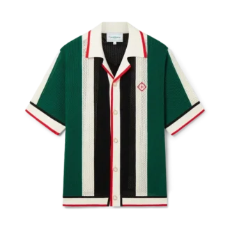 Cămășă din plasă cu dungi