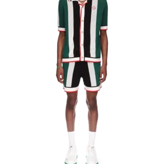 Cămășă din plasă cu dungi