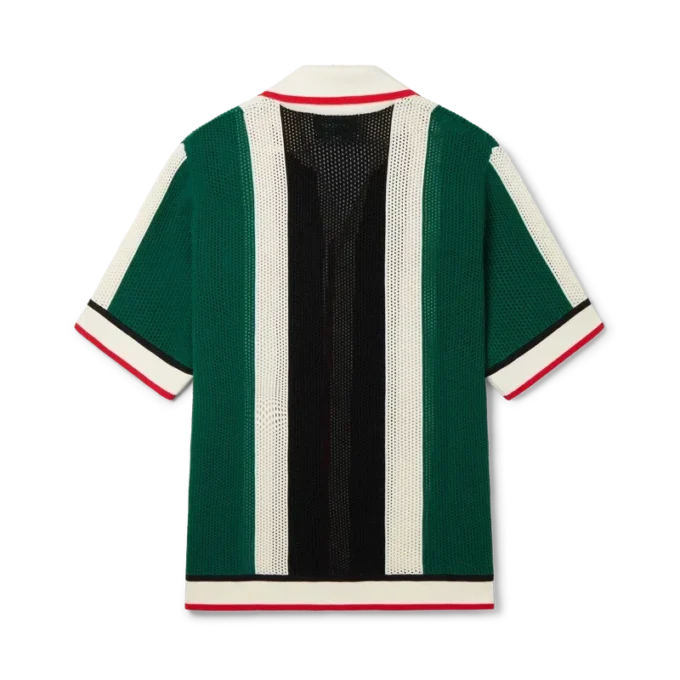 Cămășă din plasă cu dungi