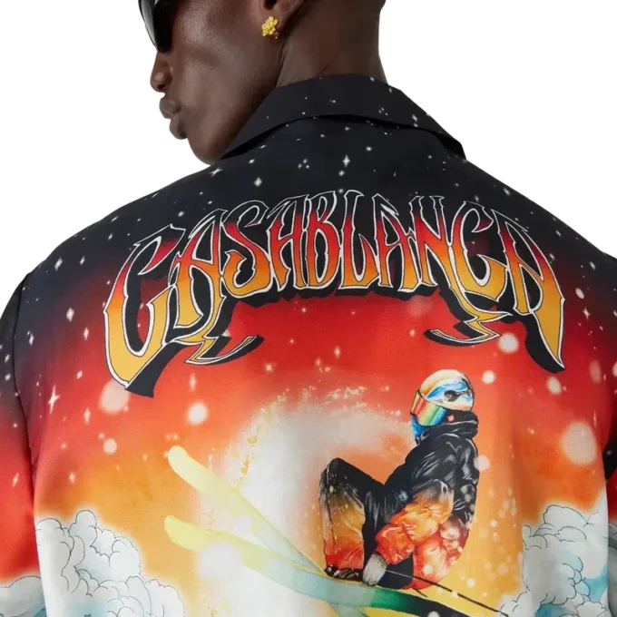 Cămășă din twill de mătase cu mâneci lungi Ski Lake