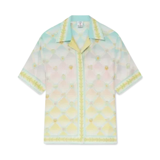 Cămășă din twill de mătase cu mâneci scurte Candy Icons