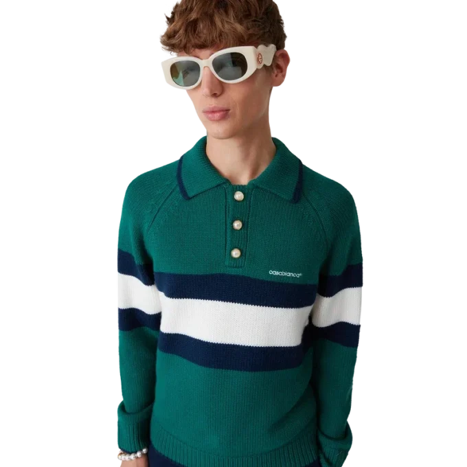 Cămășă polo cu blocuri de culoare Cămășă polo cu blocuri de culoare