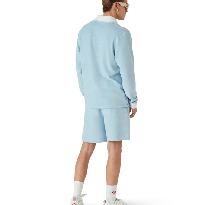 Cămășă polo cu dungi din velur Cămășă polo cu dungi din velur