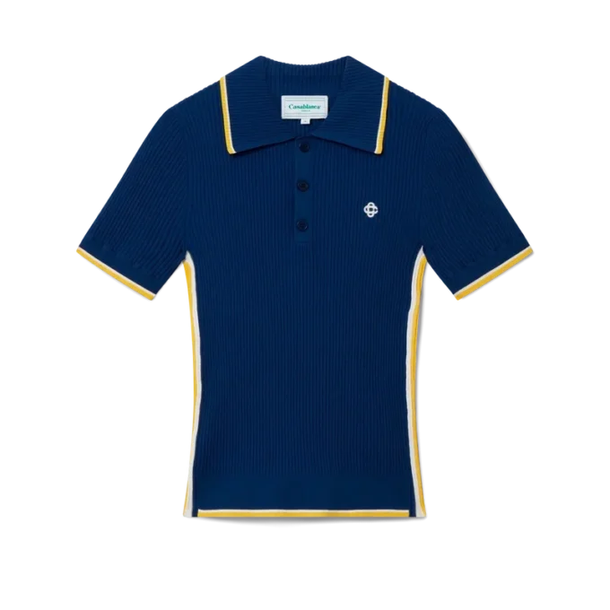 Cămășă polo cu nervuri Cămășă polo cu nervuri