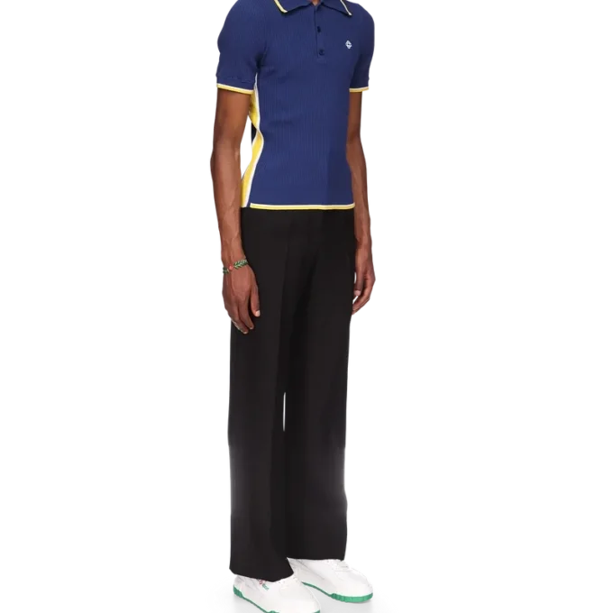 Cămășă polo cu nervuri Cămășă polo cu nervuri