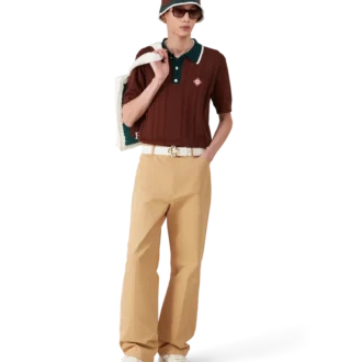 Cămășă polo oversized cu tricotaj în relief