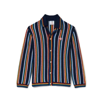 Cămașă cu dungi croșetată