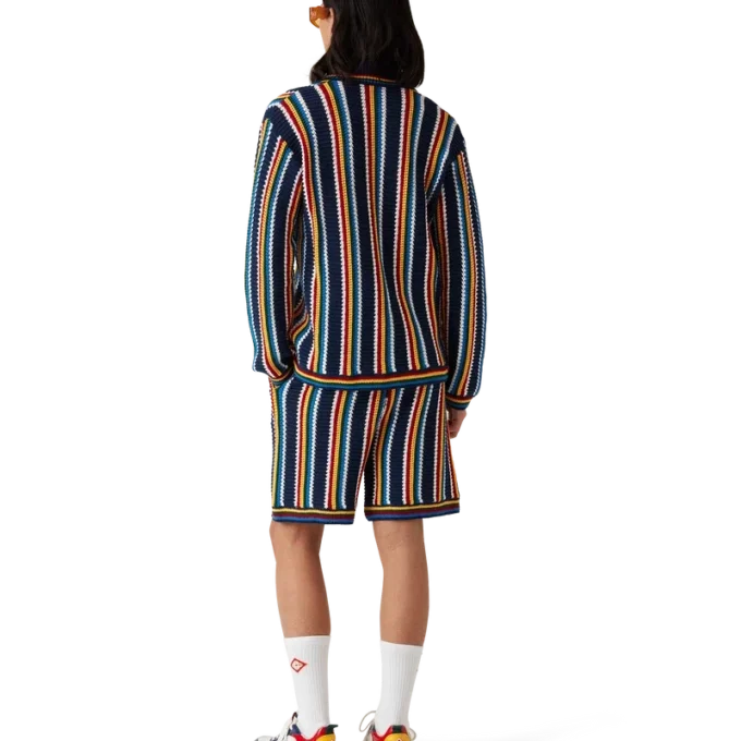 Cămașă cu dungi croșetată Cămașă cu dungi croșetată