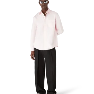 Cămașă cu mâneci lungi din bumbac cu monogramă