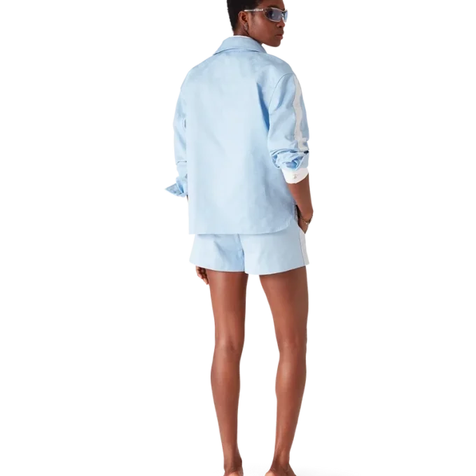 Cămașă cu mâneci lungi și monogramă albastră Cămașă cu mâneci lungi și monogramă albastră