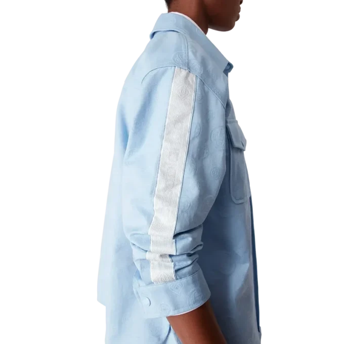 Cămașă cu mâneci lungi și monogramă albastră Cămașă cu mâneci lungi și monogramă albastră