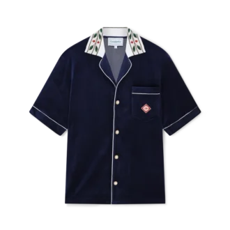 Cămașă cu mâneci scurte din velur Laurel pentru pantaloni scurți