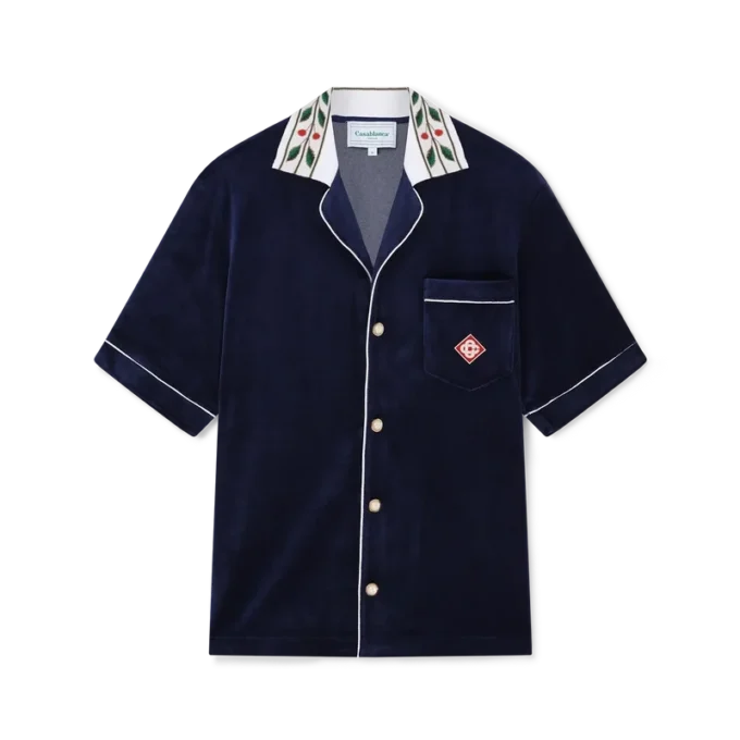 Cămașă cu mâneci scurte din velur Laurel pentru pantaloni scurți Cămașă cu mâneci scurte din velur Laurel pentru pantaloni scurți