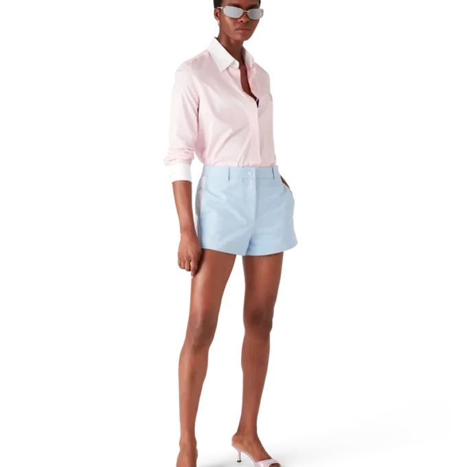 Cămașă cu mâneci scurte și cristale