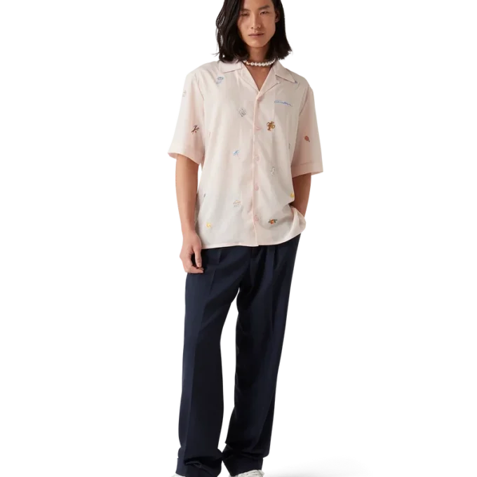 Cămașă cu motiv brodat