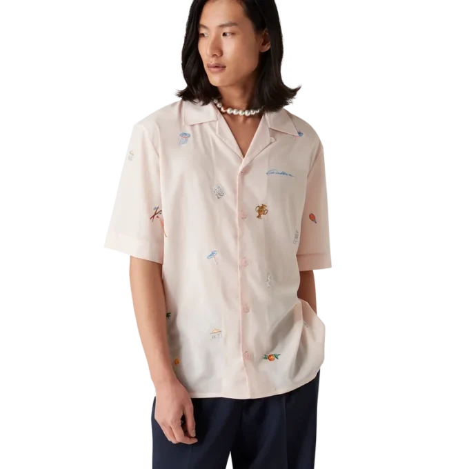 Cămașă cu motiv brodat