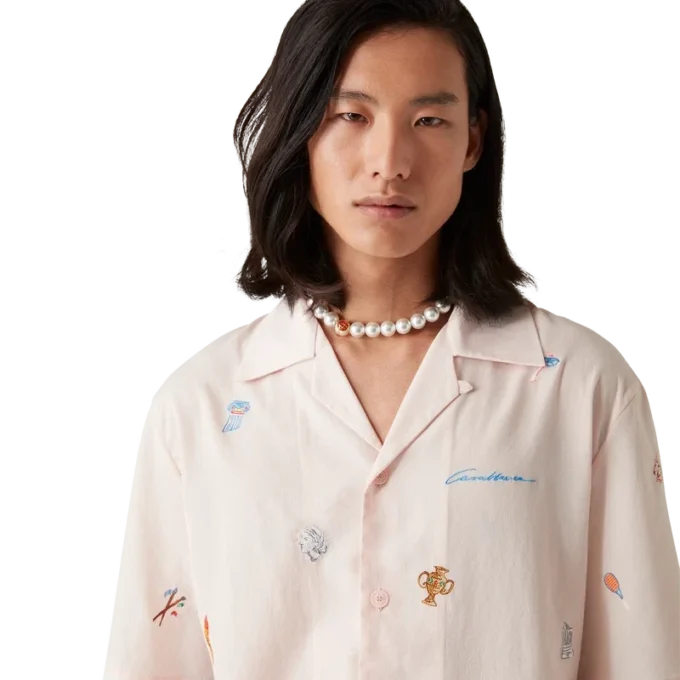 Cămașă cu motiv brodat