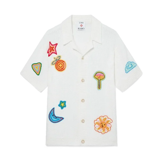 Cămașă cu motive croșetate