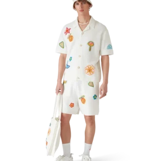 Cămașă cu motive croșetate