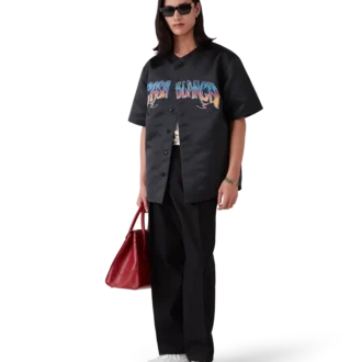 Cămășa de baseball gotic cu mâneci scurte