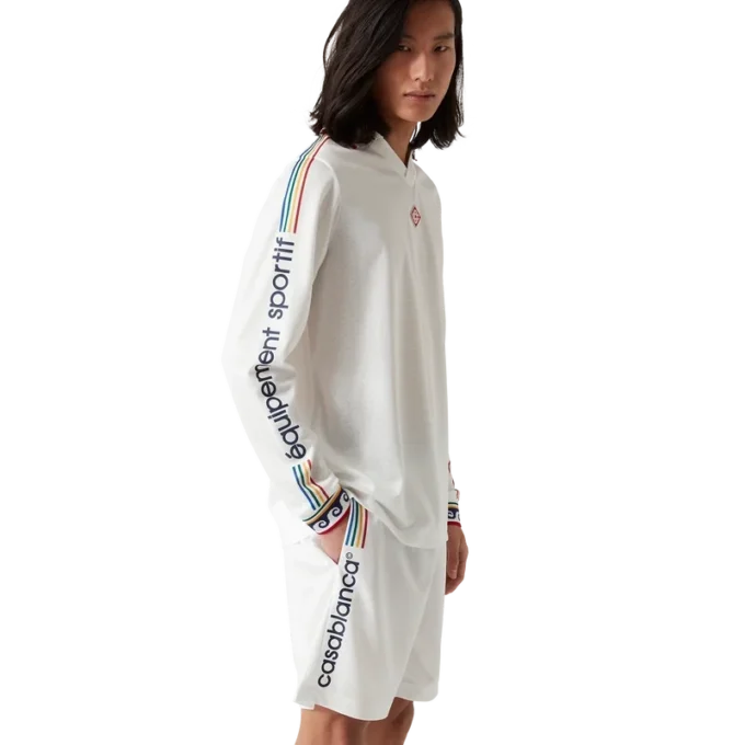 Cămășa de fotbal cu mâneci lungi Jacquard Monogram