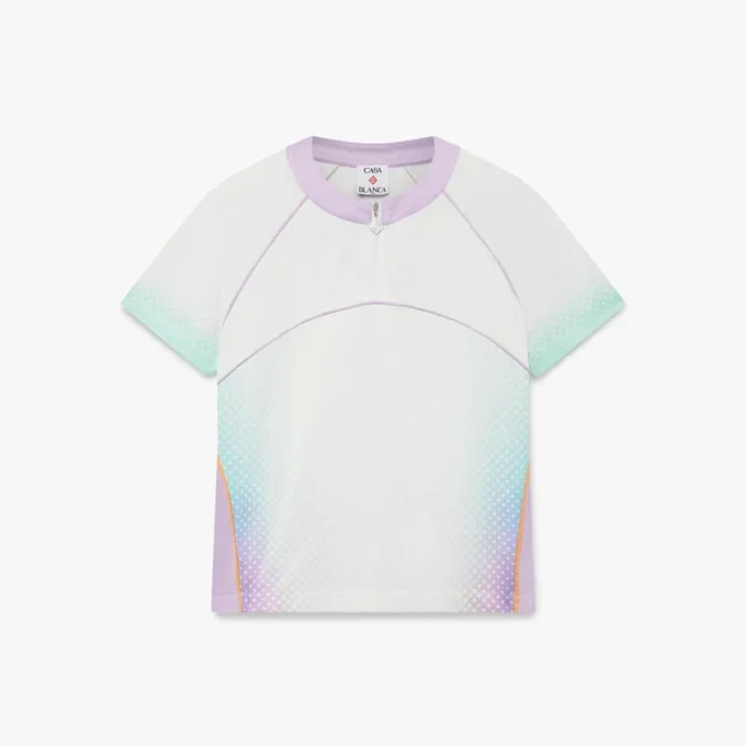 Cămășa de fotbal cu mâneci scurte și efect de gradient de sticlă