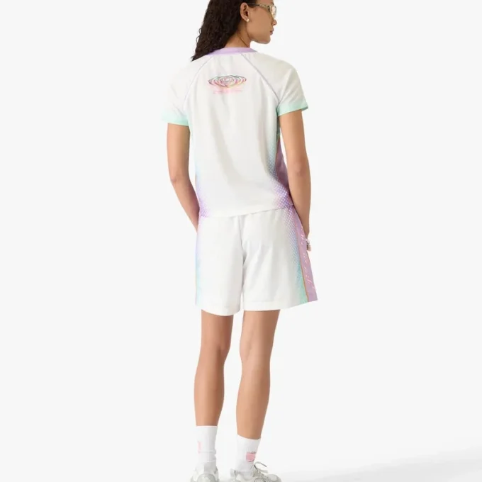 Cămășa de fotbal cu mâneci scurte și efect de gradient de sticlă