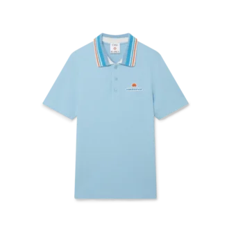 Cămășa de tricot piqué cu mâneci scurte de tricot polo