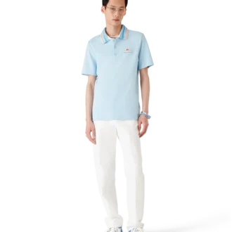 Cămășa de tricot piqué cu mâneci scurte de tricot polo