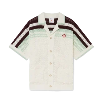 Cămașă din bumbac croșetat cu pantaloni scurți