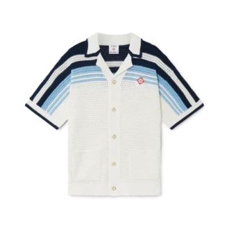 Cămașă din bumbac croșetat cu pantaloni scurți