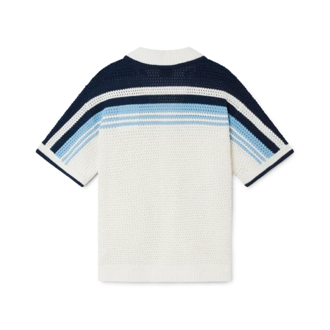 Cămașă din bumbac croșetat cu pantaloni scurți