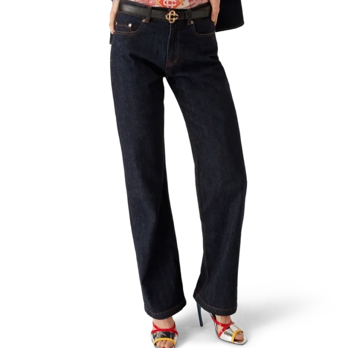 Cămașă din denim cu logo brodat Cămașă din denim cu logo brodat