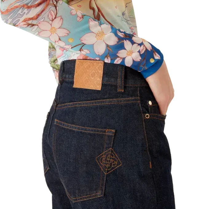 Cămașă din denim cu logo brodat Cămașă din denim cu logo brodat