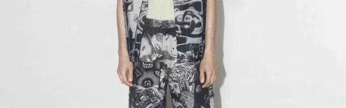 Blugi drepți Rave Collage