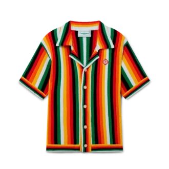 Cămașă din material de prosop cu dungi