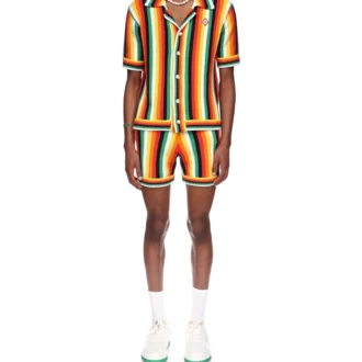 Cămașă din material de prosop cu dungi