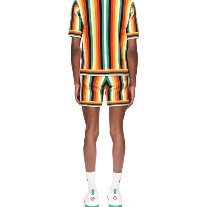 Cămașă din material de prosop cu dungi