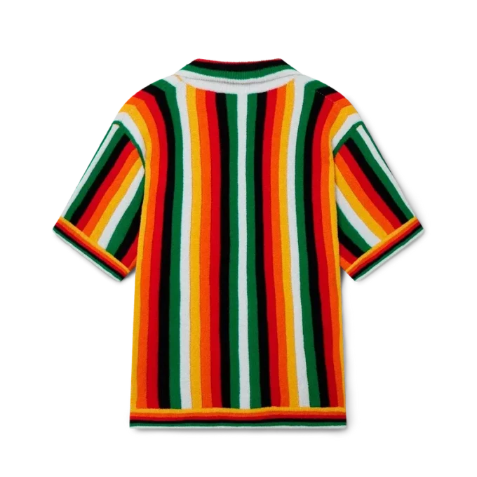 Cămașă din material de prosop cu dungi