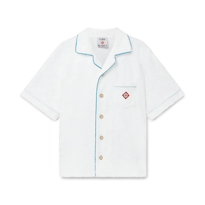 Cămașă din material frotir cu monogramă